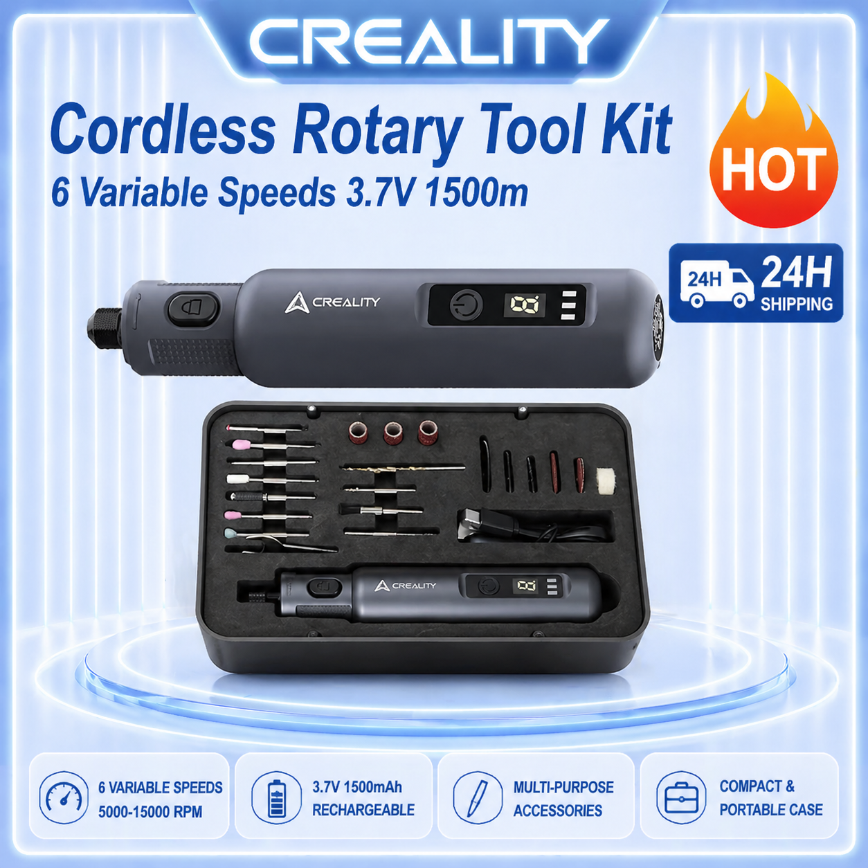 3D Printing Grinder - Creality Cordless Rotary Tool Kit 6th