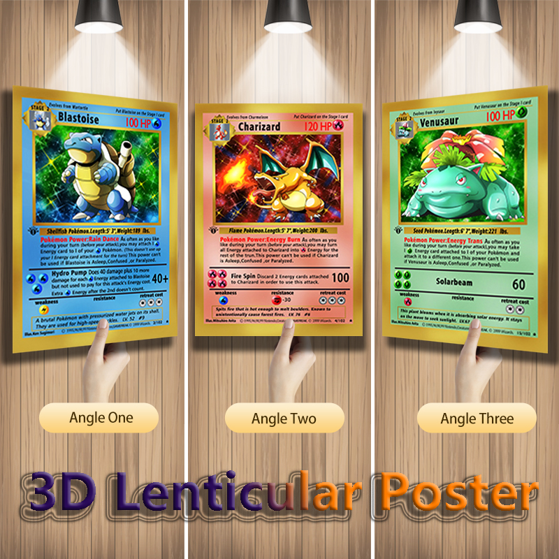 Anime Pokemon 3D Lenticular Po - 3D Printing Room 리뷰 및 가격
