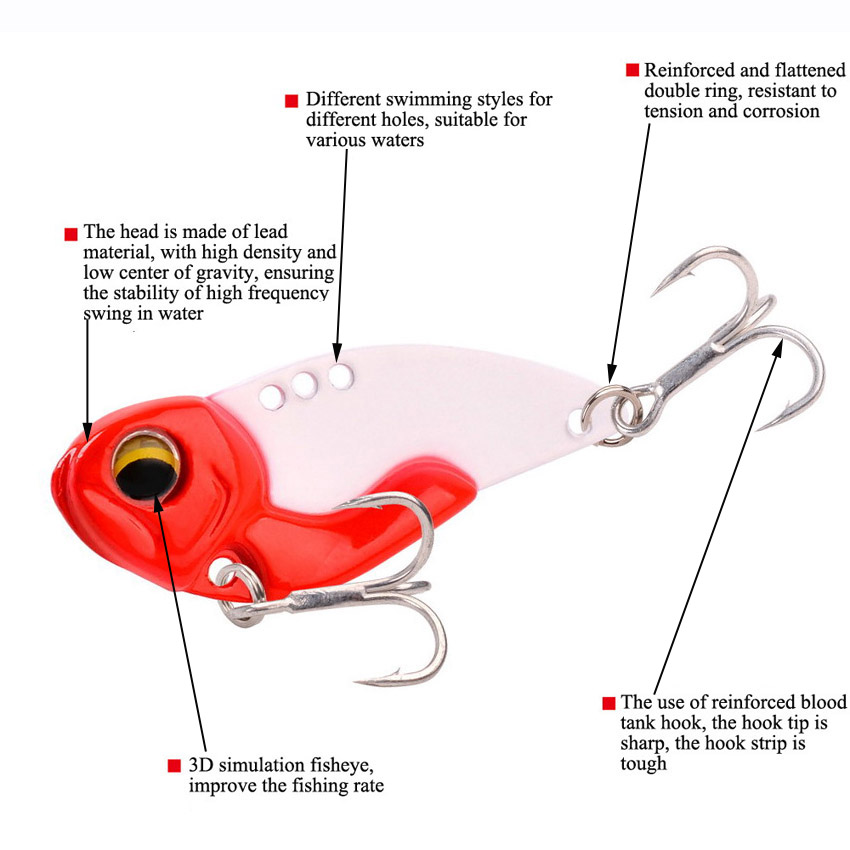 6pcs Metal VIB Fishing Lures 7 - 3D Printing Lure 리뷰 및 가격