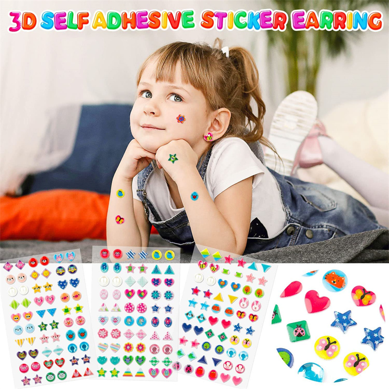 3D Self Adhesive Sticker Earri - 3D Printing Earrings 리뷰 및 가격