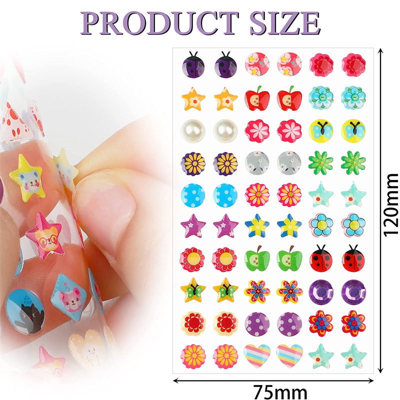 3D Self Adhesive Sticker Earri - 3D Printing Earrings 리뷰 및 가격