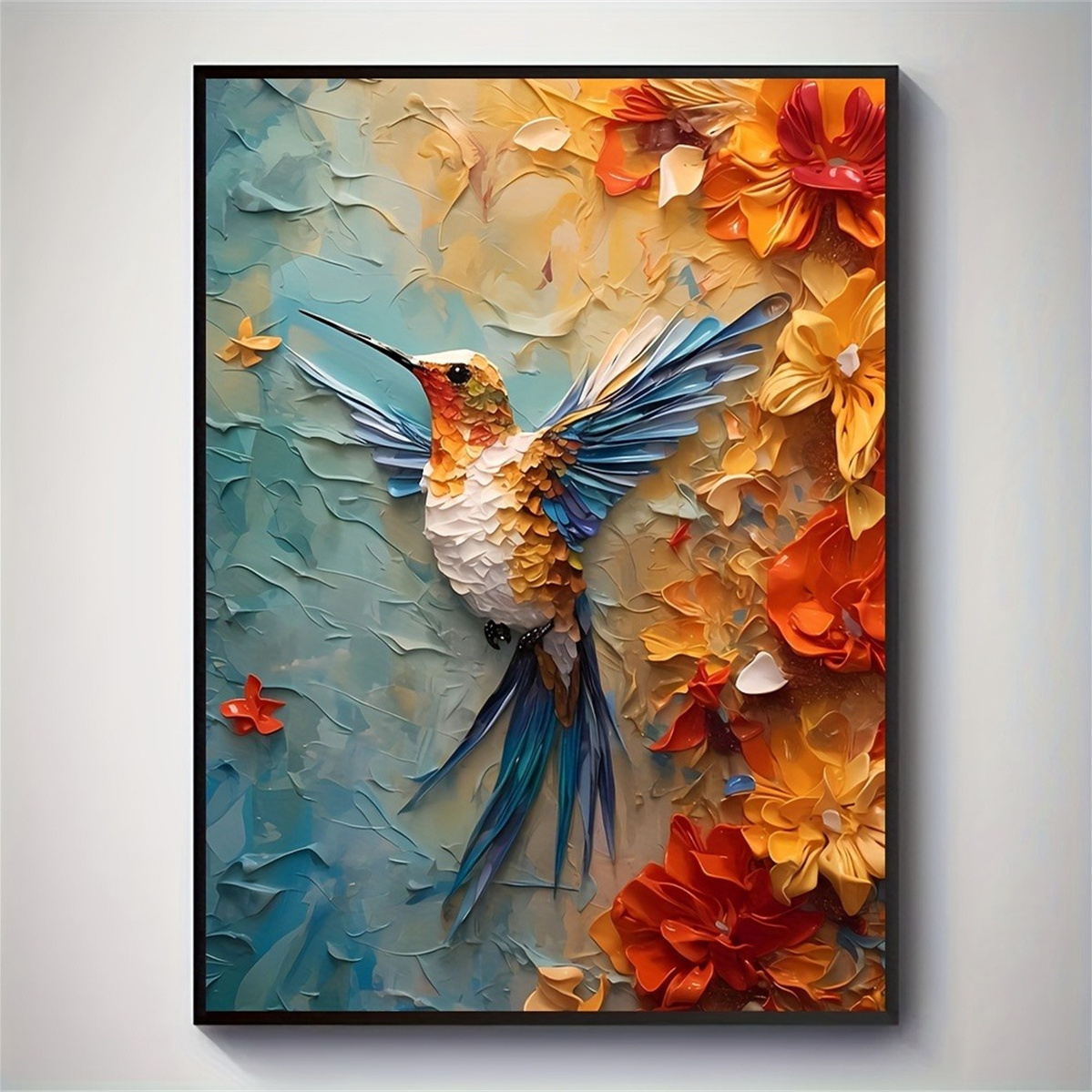 Vibrant Hummingbird & Floral 3 - 3D Printing Room 리뷰 및 가격
