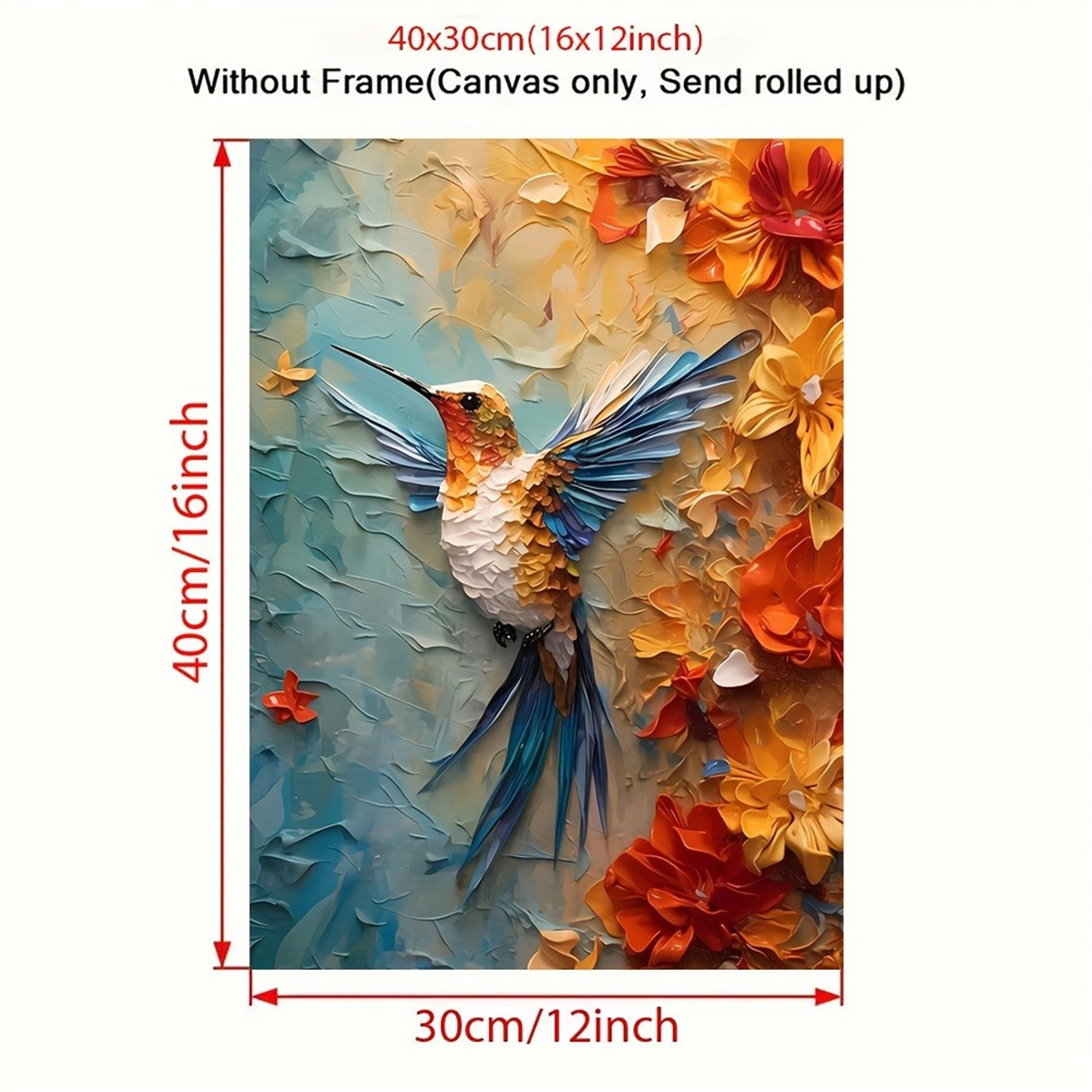 Vibrant Hummingbird & Floral 3 - 3D Printing Room 리뷰 및 가격