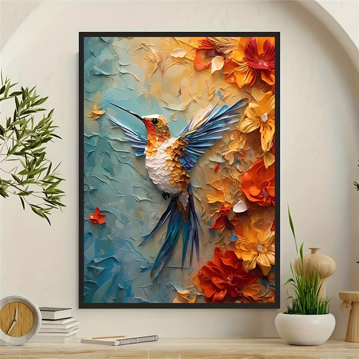Vibrant Hummingbird & Floral 3 - 3D Printing Room 리뷰 및 가격