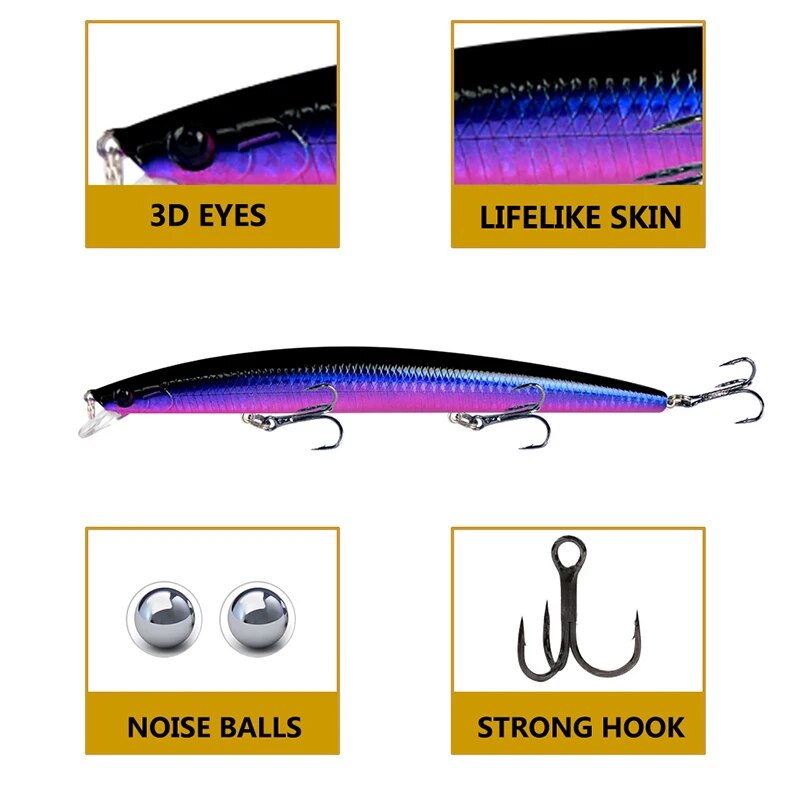 Minnow Fishing Lure Laser Hard - 3D Printing Lure 리뷰 및 가격