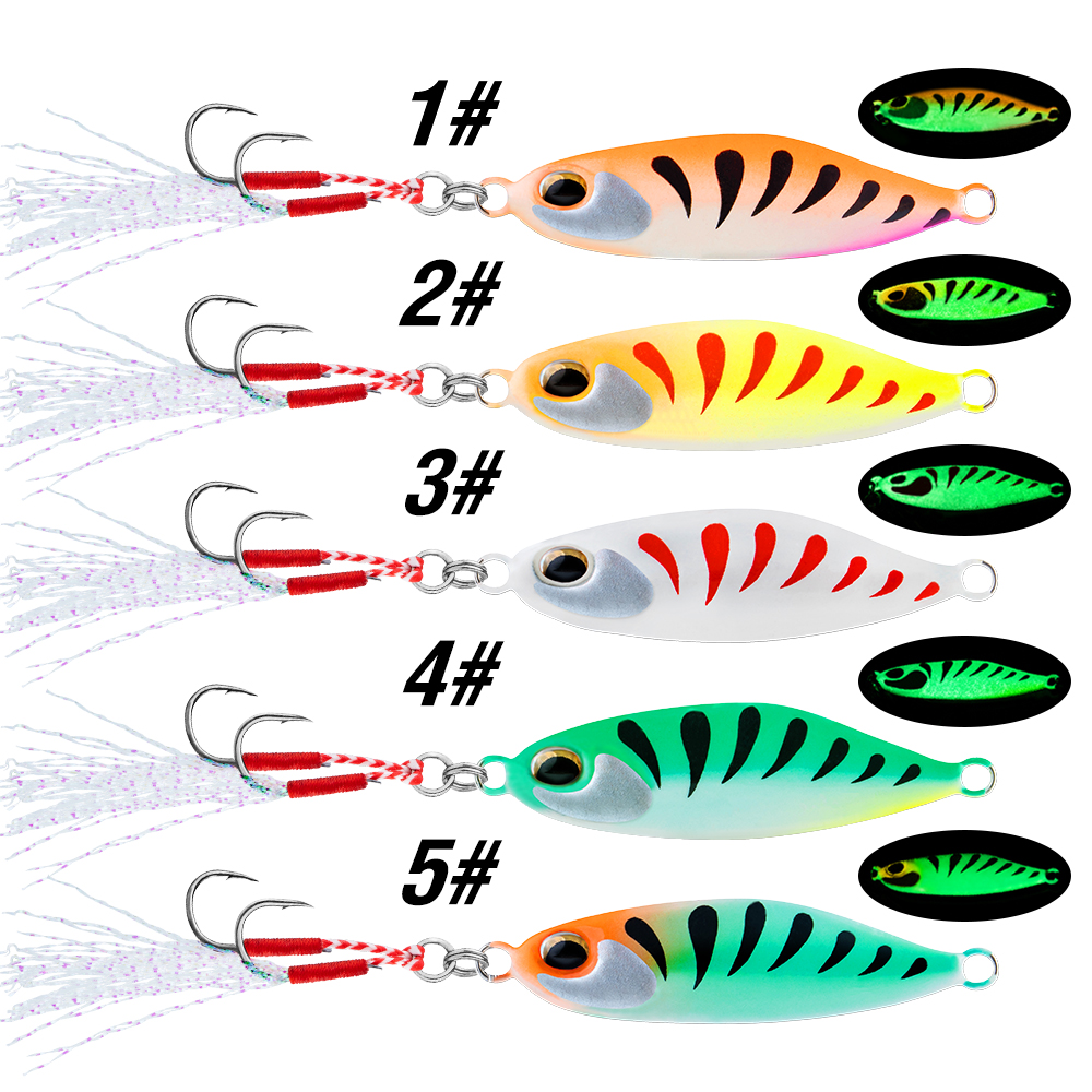 5Pcs Jig Bait 7G/10G/15G/20G S - 3D Printing Lure 리뷰 및 가격