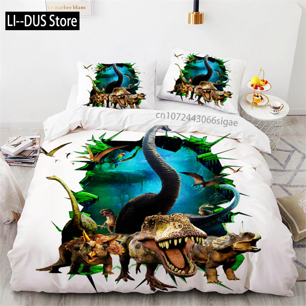 Dinosaur Duvet Cover Microfibe - 3D Printing Room 리뷰 및 가격