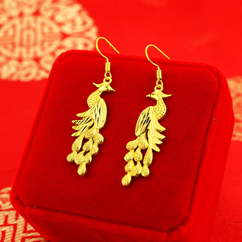 Fashion 14K Yellow Gold Color  - 3D Printing Earrings 리뷰 및 가격