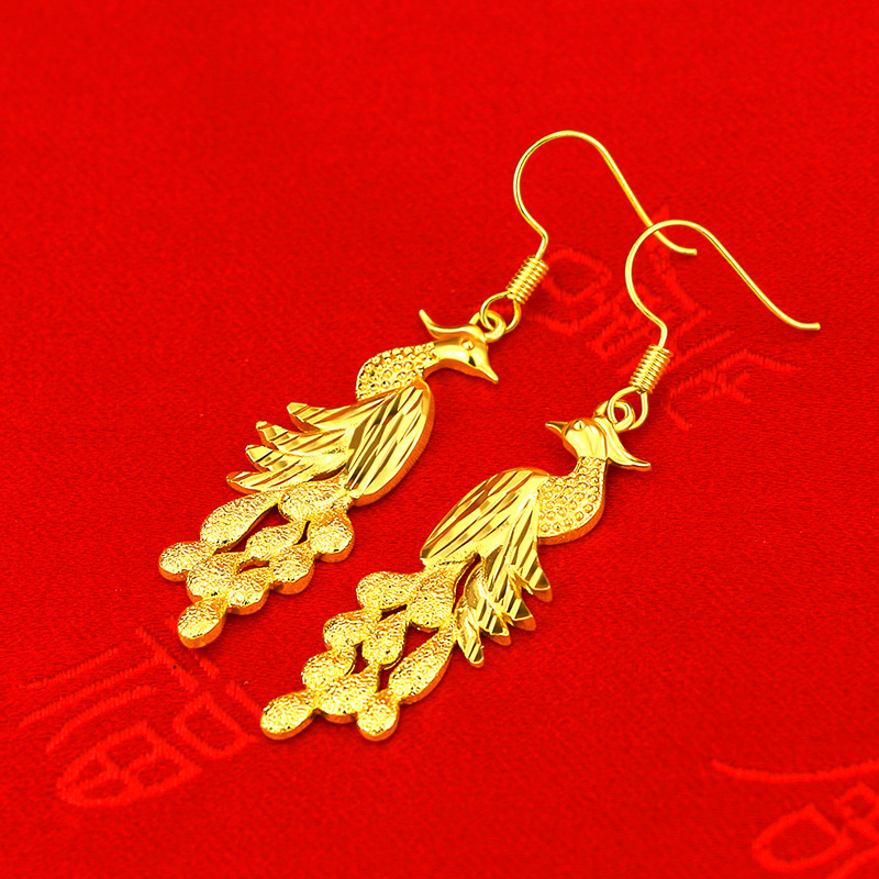 Fashion 14K Yellow Gold Color  - 3D Printing Earrings 리뷰 및 가격