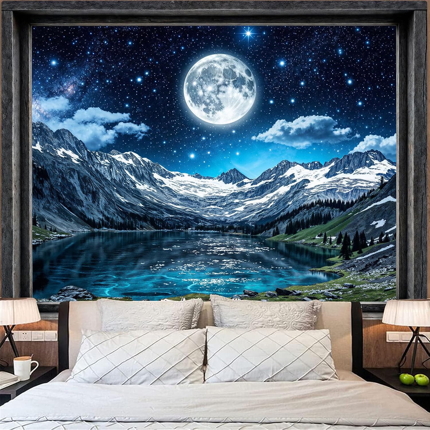 3D Window Full Moon Mountain L - 3D Printing Room 리뷰 및 가격