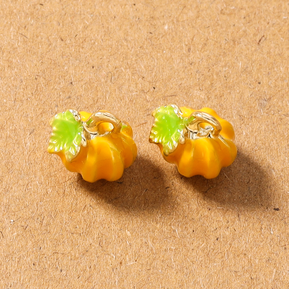 5pcs Cute Enamel 3D Pumpkin Ch - 3D Printing Earrings 리뷰 및 가격