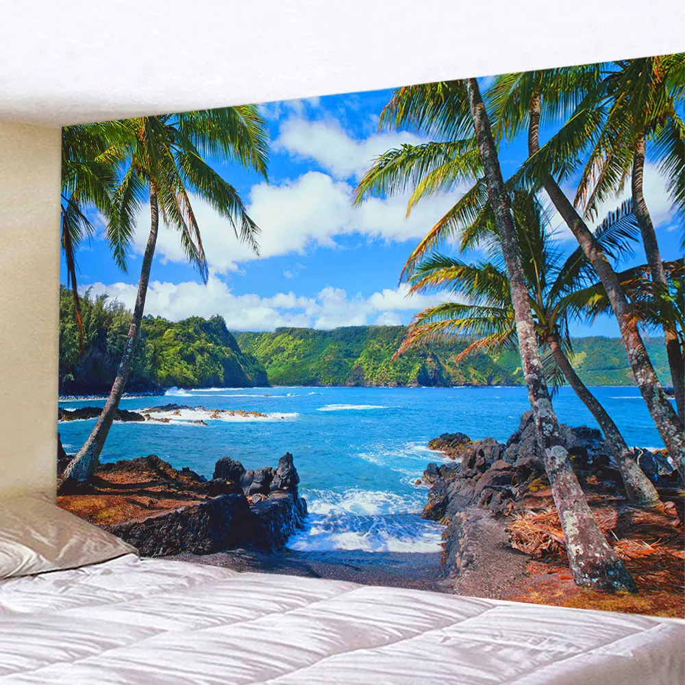 Seaside Coconut Tree Landscape - 3D Printing Room 리뷰 및 가격