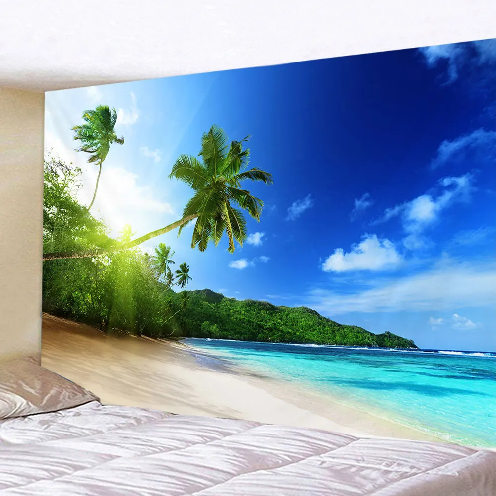 Seaside Coconut Tree Landscape - 3D Printing Room 리뷰 및 가격