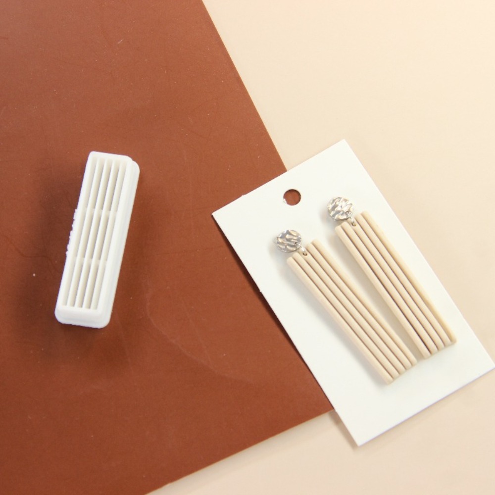 4Pcs Geometric Tassel Polymer  - 3D Printing Earrings 리뷰 및 가격