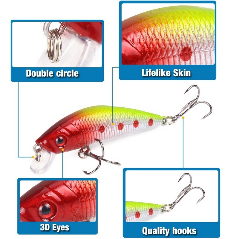 Fishing Lure 70mm 8g 3D Eyes C - 3D Printing Lure 리뷰 및 가격