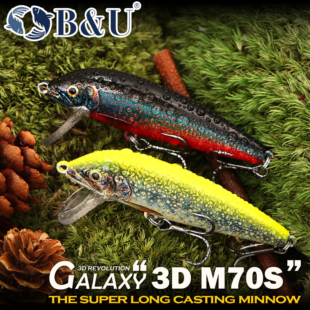 B&U Sinking Minnow Fishing Lur - 3D Printing Lure 리뷰 및 가격