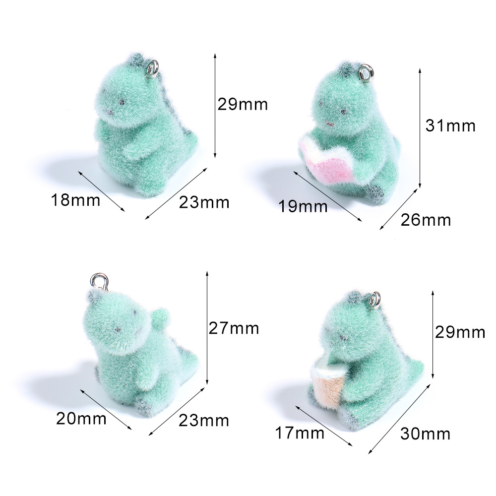 4Pcs 3D Mini Dinosaur Pendant  - 3D Printing Earrings 리뷰 및 가격