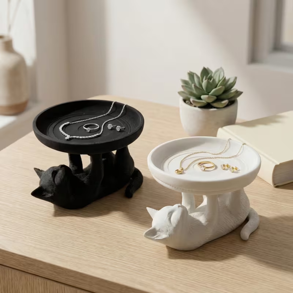 3D Printed Cat Shaped Jewelry  - 3D Printing Earrings 리뷰 및 가격
