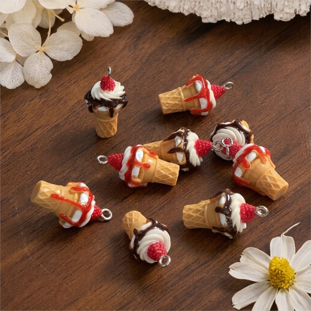 10Pcs Cute 3D Simulation Food  - 3D Printing Earrings 리뷰 및 가격