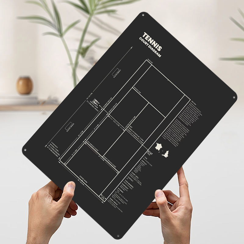 Tennis Court Diagram Blueprint - 3D Printing Diagram 리뷰 및 가격