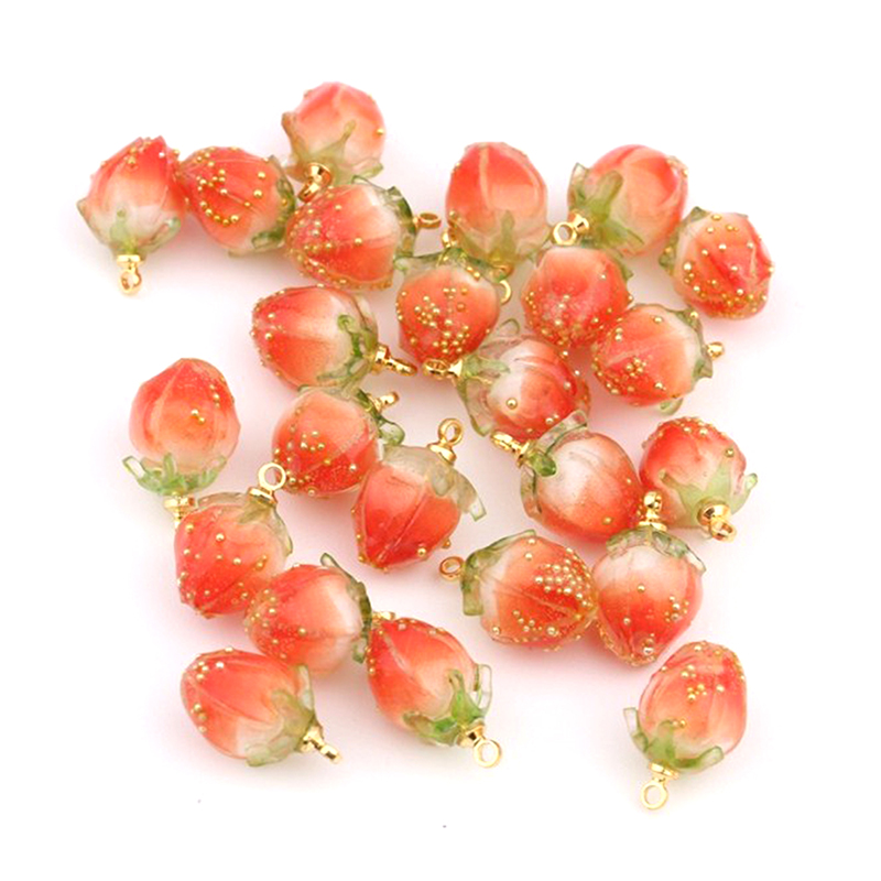 3D Strawberry Fruit Resin Char - 3D Printing Earrings 리뷰 및 가격