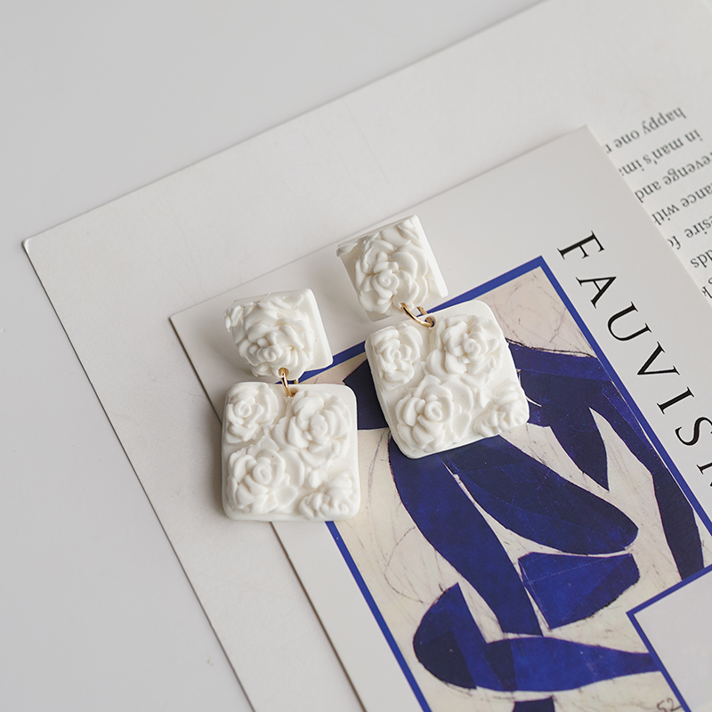 Solid Multi-Color Square Chip  - 3D Printing Earrings 리뷰 및 가격