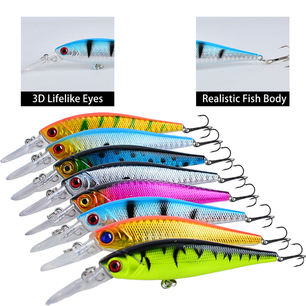 8Pcs Fishing Lure 10cm/9g Arti - 3D Printing Lure 리뷰 및 가격